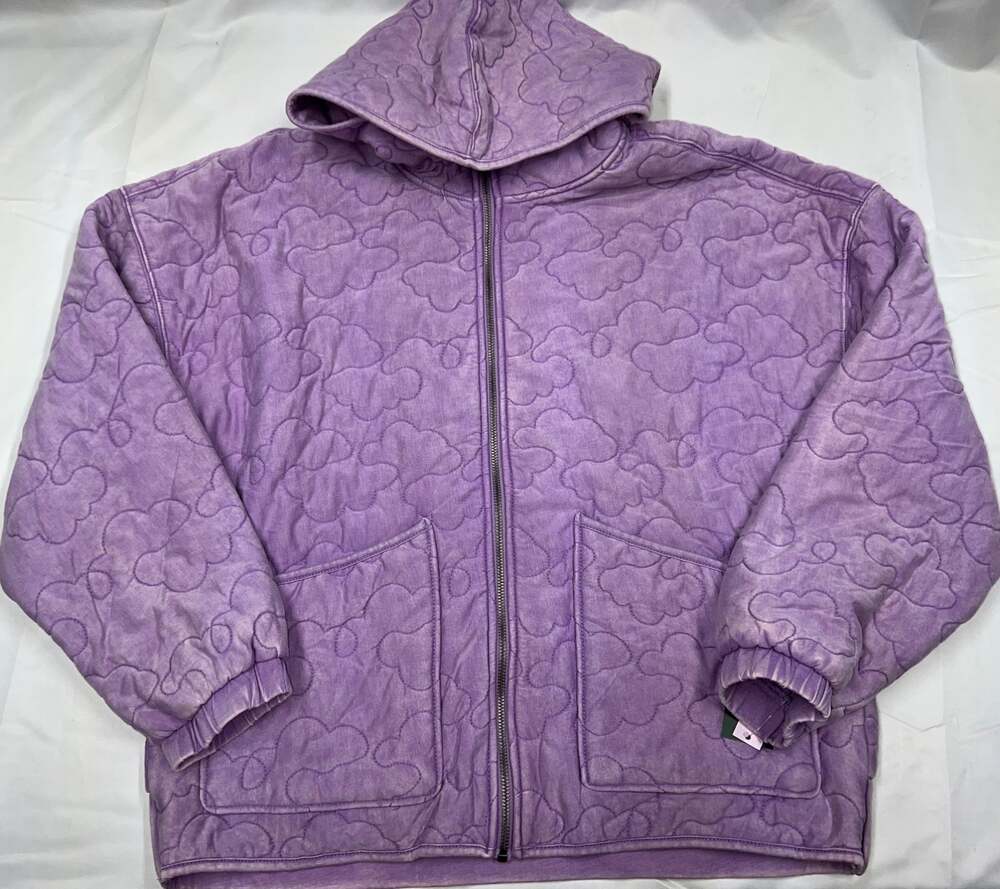 NWT Wild Fable Quilted Hooded Jacket Light Purple L